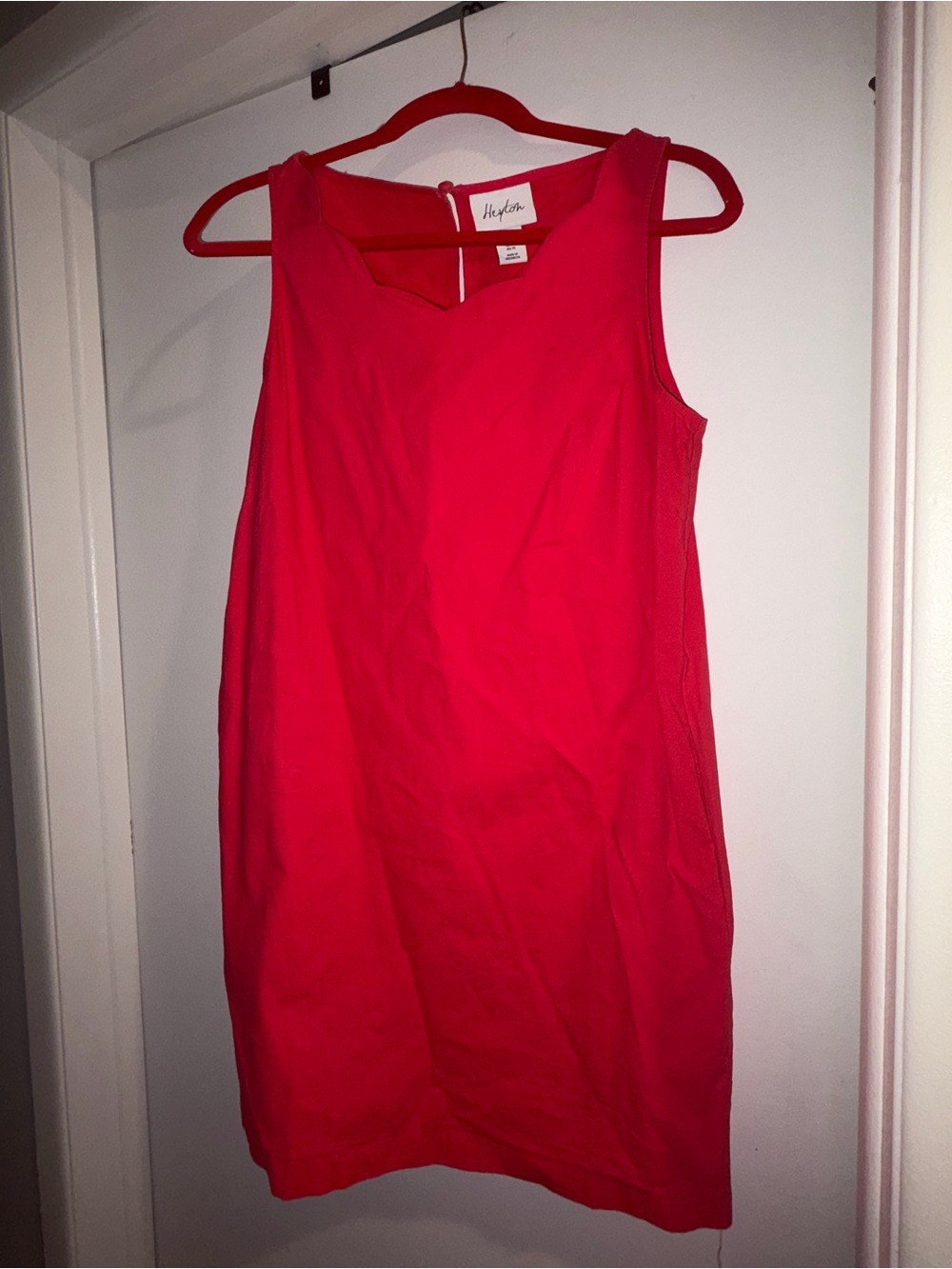 Bright coral/pink Sleeveless Mini Dress